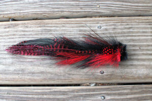 Black and Red Double Buford Musky Fly