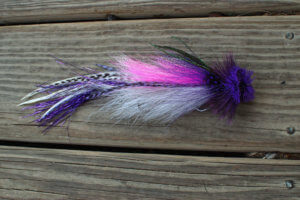 Pink Purple and White Double Buford Musky Fly